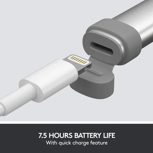 Miniatura 7 de Logitech Lápiz digital Crayon para todos los iPads (versiones 2018 y posteriores) con tecnología Apple Pencil, diseño anti-rodamiento y punta