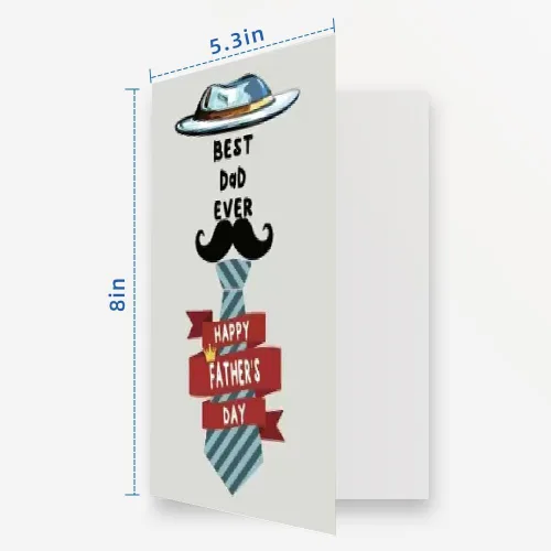 Miniatura 2 de Tarjetas del día del padre, tarjetas de felicitación del día del padre con sobres, tarjeta del día del padre de hijo, hija, marido, esposa, niños