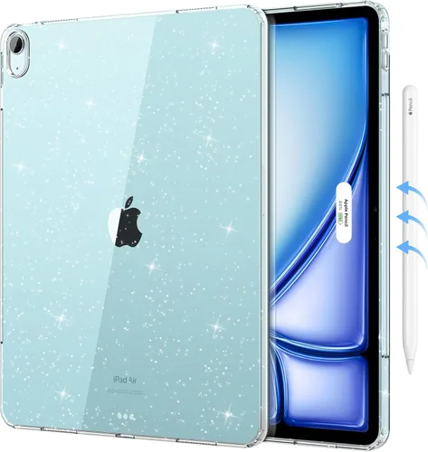 Miniatura 13 de MoKo Transparente para iPad Air 11 (M4 2026/M3 2025/M2 2024) iPad Air 4 y 5 de 10.9 pulgadas (2020/2022), funda con cuatro esquinas reforzadas