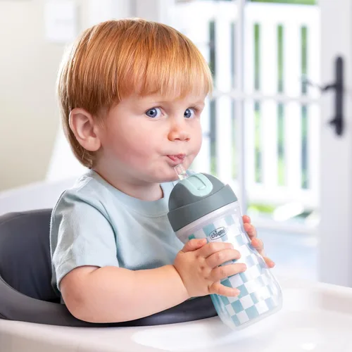 Miniatura 2 de Chicco - Taza con tapa abatible y popote de 9oz Taza para niños pequeños con aislamiento y popote de silicona suave Sin derrames Fácil