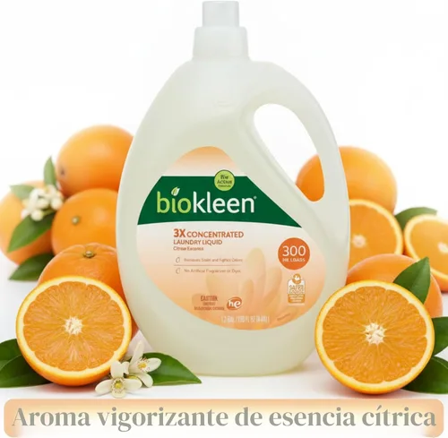 Miniatura 6 de Biokleen Detergente líquido natural para ropa - 300 cargas - Ecológico, concentrado, a base de plantas, seguro para niños y mascotas, sin