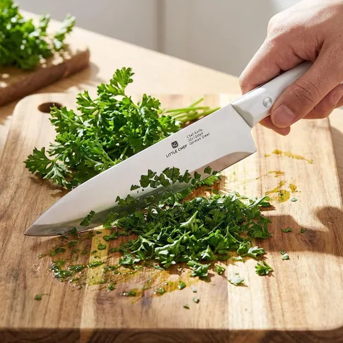 Miniatura 9 de Cuchillo de chef 3 piezas, cuchillo de cocina ultra afilado, juego de cuchillos de chef de acero inoxidable de alto carbono