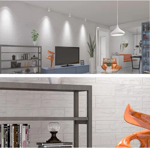 Miniatura 8 de ECYC Ltd 1 panel de pared de espuma 3D de 23.62 x 23.62 pulgadas, autoadhesivo, impermeable, para sala de estar, dormitorio, fondo de televisión