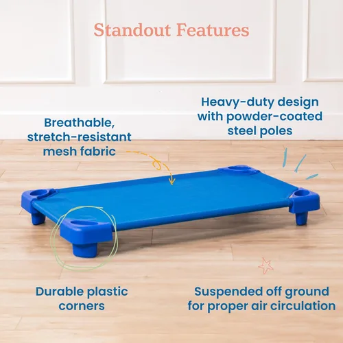 Miniatura 4 de ECR4Kids - Cama apilable para niños, para el cuidado diurno