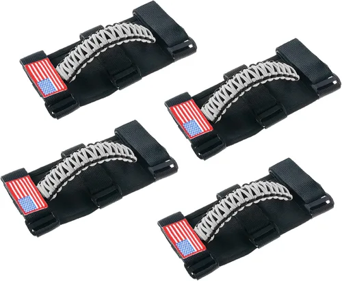Miniatura 15 de Savadicar 2 x Asas de Agarre para Barra Antivuelco Manijas de Agarre para Jeep Wrangler YJ TJ JK JL y Gladiator JT 1987-2023, UTV, ATV, Accesorios