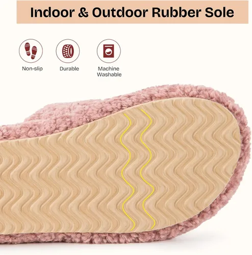 Miniatura 5 de EverFoams - Pantuflas de punta abierta para mujer, suaves y cómodas, de espuma viscoelástica, para interiores