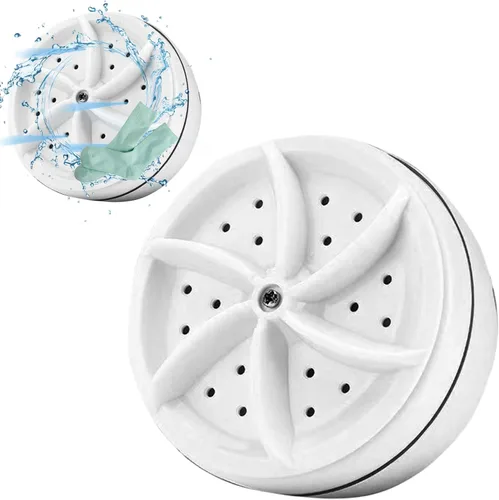 Miniatura 2 de Lavadora portátil de succión fuerte Mini lavadora Turbo IPX7 Impermeable Turbo Lavadora Auto Off Mini lavandería con luz azul para limpiar