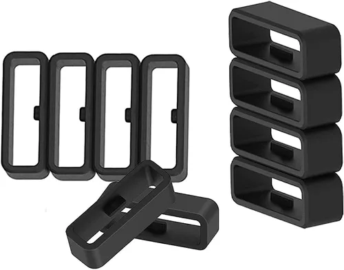 Miniatura 4 de Paquete de 10 correas de reloj compatibles con Garmin Vivoactive 3/Forerunner 645 245/Venu/Vivomove/Fenix 6S/Fenix 5S Band Keeper, 0.78 pulgadas