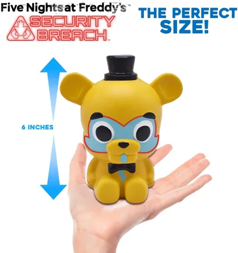 Miniatura 4 de Five Nights at Freddy's Security Breach Glamrock Freddy Mega SquishMe - Juguete de espuma con aroma a fresa de 6 ″