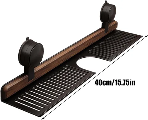 Miniatura 6 de Organizador de ducha con ventosa, organizador de ducha sin taladro, bandeja de almacenamiento para colgar en la pared para dormitorio, baño