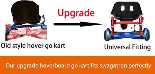Miniatura 8 de Accesorio de asiento para aeropatineta, Go Kart para adultos y niños, accesorios para transformar Go Cart, carritos de hover para scooter de Rosado