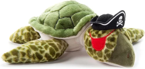 The Petting Zoo Peluche de tortuga marina, regalos para niños, animales pirata, tortuga marina pirata, juguete de peluche de 14 pulgadas