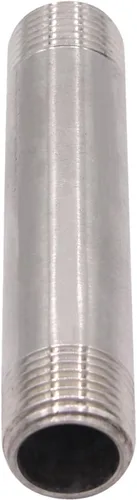 Miniatura 2 de 1/2" X 1/2" NPT Macho NPT Acero Inoxidable 304 Acoplamiento De Tubo De Acoplamiento De Acoplamiento De Tubo De Montaje 4" Longitud