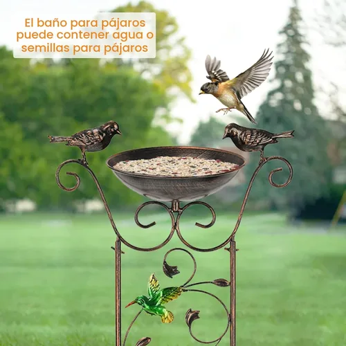 Miniatura 5 de LEWIS&WAYNE Enrejado de Jardín para Aves al Aire Libre, 40 Pulgadas de Hierro Antiguo, Enrejado Decorativo para Plantas de Jardín con Colibríes