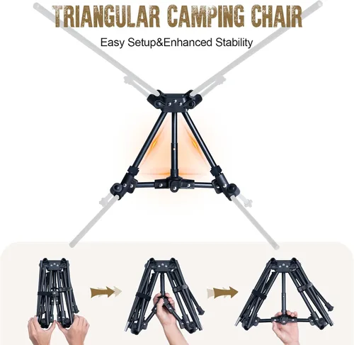 Miniatura 5 de ONETIGRIS Tigerblade - Silla de camping, ligera, plegable, silla de senderismo, compacta, portátil, capacidad de 330 libras Verde (Ranger Green)