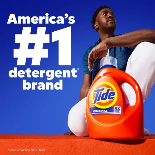 Miniatura 11 de Tide Jabón líquido, detergente para ropa, alta eficiencia, aroma original, 64 cargas