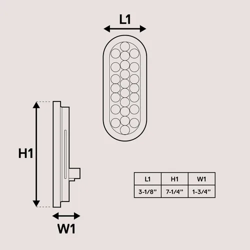Miniatura 6 de Faro trasero redondo de 6 pulgadas con 24 luces LED de luz blanca clara, para reversa de camiones, con Certificado DOT, arandela y enchufe incluidos