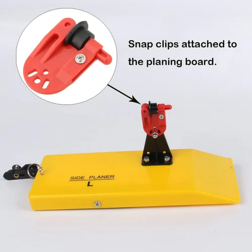 Miniatura 3 de 4 unids Cepilladora Zams Pro Release Clips Pesca en línea Clip lateral para Aparejos de pesca en alta mar Trolling Downrigger Clips Rojo