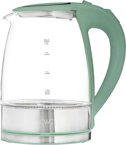Miniatura 13 de COOK WITH COLOR Hervidor de té eléctrico, caldera de agua caliente inalámbrica de 1.8 L, hervidor rápido de 1200 W, apagado automático y protección