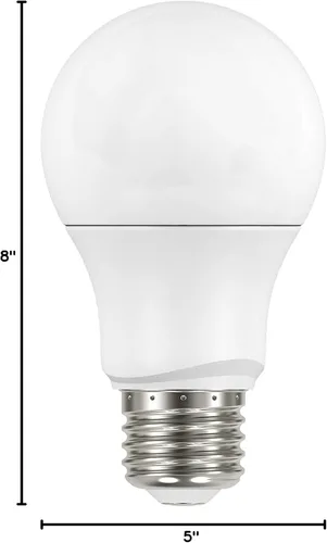 Miniatura 2 de Satco 4PK 9.5W 120V A19 LED E26 Base Media de 800 Lúmenes 2700K