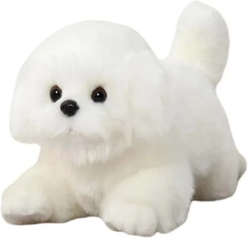 Miniatura 5 de CU-MATE Akita - Juguete de peluche para perro, realista y realista, suave, hecho a mano, para mentir, regalo para niños y niñas