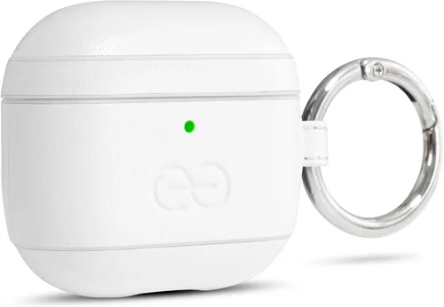 Miniatura 68 de Dreem Om - Funda para estuche con clip para llavero compatible con AirPods 1 y 2, funda de cuero vegano para Airpods para hombres y mujeres, Negro
