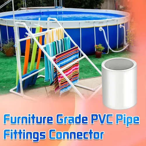 Miniatura 7 de 10 acoplamientos de tubería de PVC blanco