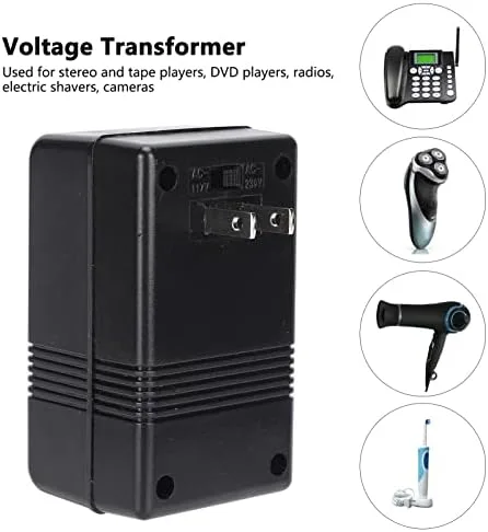 Miniatura 4 de PT-S12 Convertidor de voltaje de alimentación AC 100V-120V a 220V-240V Transformador elevador 50/60Hz para 100 equipos electrónicos