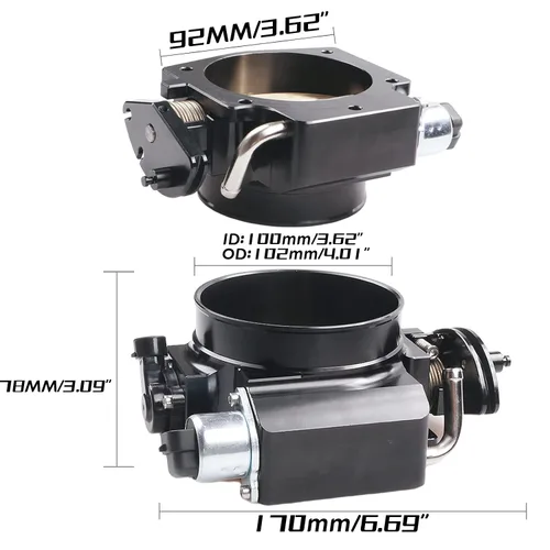 Miniatura 2 de Cuerpo del acelerador de 92 mm para LS1 LS2 LS3 LS6 LS7 LSX Colector de admisión con sensores de posición del acelerador TPS y control de aire