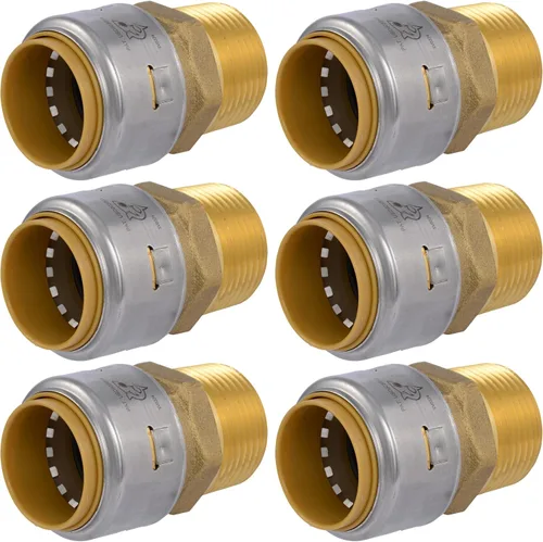 Miniatura 11 de SharkBite Max Adaptador MNPT de 1/2 pulgada, conexión a presión, accesorio de plomería de latón, tubo PEX, cobre, CPVC, PE-RT, HDPE, UR120A