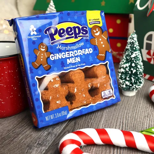 Miniatura 4 de Needzo Caramelos de Navidad de malvavisco recubiertos de azúcar, muñecos de nieve y pan de jengibre con forma de personaje, rellenos de calcetines