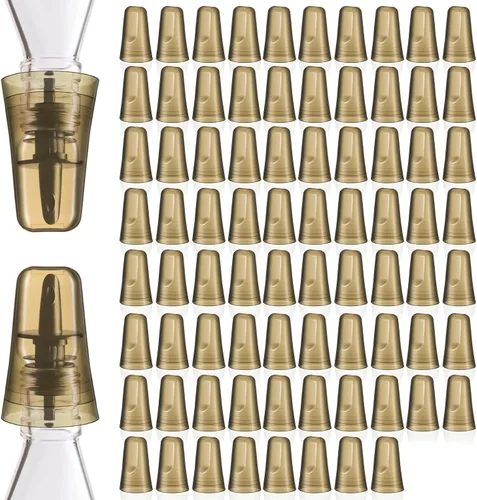 Chengu 80 Piezas Cubiertas para Botellas de Licor Cubiertas de Boquilla Vertedora Tapones para Botellas Dispensador Universal de Vertido Antipolvo