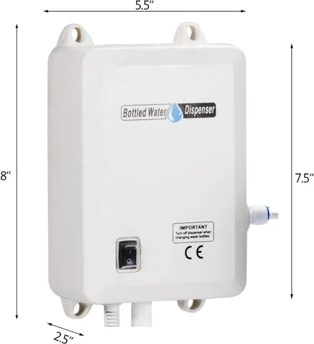 Miniatura 10 de VEVOR Sistema de bomba despachadora de agua embotellada, sistema de dispensación de 5 galones, dispensador de agua eléctrico automático, bomba