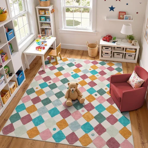 Miniatura 66 de jinchan Alfombra a rayas de 2 x 3 para entrada, alfombra de cocina, tapete pequeño, antideslizante, ligero, de bajo perfil, decoración para entrada