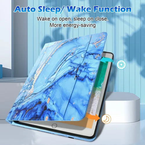 Miniatura 4 de Zonefoker Fundas para iPad de 6ª generación 2018/2017, iPad Air 2 2014, iPad Air 2013, iPad Pro 9.7 pulgadas 2016 con soporte para lápices, funda
