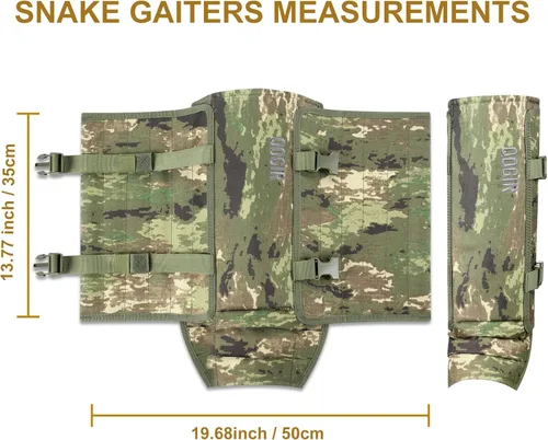 Miniatura 4 de QOGIR Polainas de serpiente para cazar: protectores de serpiente duraderos, polainas de polaina de serpiente para hombres y mujeres, protección
