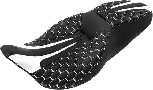 Miniatura 10 de TCT-MOTORPARTS Asiento de pasajero negro para Harley Touring Electra Glide 2009-2023