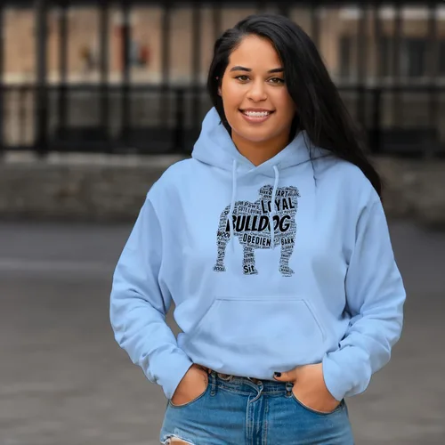 Miniatura 22 de ThisWear Sudadera con capucha con capucha de Bulldog Inglés Word Art Dog Puppy Owner Gift Hoodie
