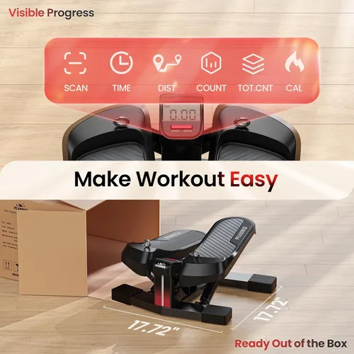 Miniatura 7 de FLYBIRD Home Gym Stair Stepper – Compact Cardio & Lower‑Body Workout Machine, Supports Up to 350 LBS, Targets Legs, Hips & Glutes, Ideal Fitness