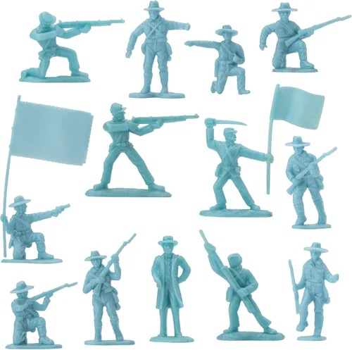 Miniatura 2 de BMC Civil War Plastic Army Men - 32 figuras de soldado de la batalla de Petersburgo