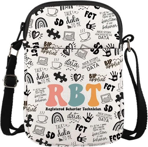 Miniatura 10 de GJTIM Regalo de técnico de comportamiento registrado Regalo RBT Terapeuta de comportamiento Bolsa de maquillaje Bolsa de maquillaje para ABA BCBA