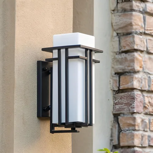 Miniatura 4 de Luz de Porche Exterior Montada en Pared Farol de Pared Impermeable Luminaria Exterior para Entradas, Patios, Garaje, Porche Delantero, Marco de Negro