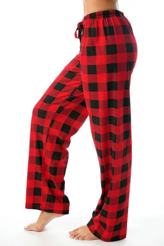 Miniatura 2 de Just Love Pantalones de pijama para mujer, pijamas a cuadros de búfalo