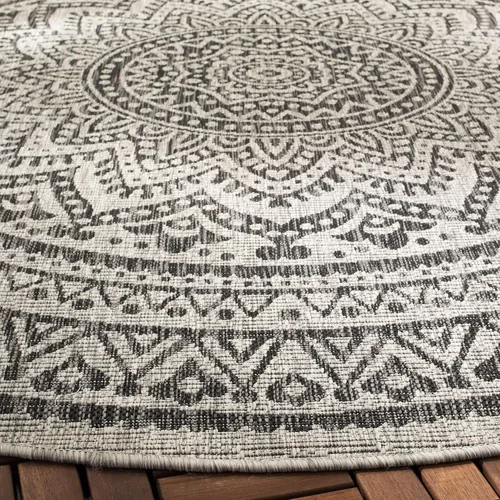 Miniatura 57 de SAFAVIEH Alfombra lavable para exteriores, colección Courtyard - Pasillo de 2.3 x 8 pies, color beige claro y marrón claro, no desprende pelusa