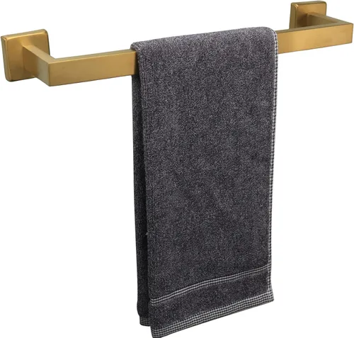 Miniatura 22 de TocTen Toallero de Baño - Base Cuadrada Engrosada SUS304 Barra de Toallas de Acero Inoxidable para Baño, Accesorios de Baño Varilla de Toallas