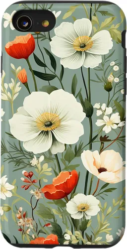 Miniatura 18 de Sage Green Flower Wildflower Pattern Floral Case for iPhone 17