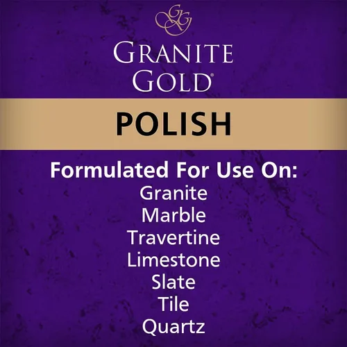 Miniatura 6 de Granite Gold Spray Pulidor, Brillo sin Rayas para Granito, Cuarzo, Mármol, Travertino, Encimeras de Piedra Natural, 64 Onzas Líquidas y 24 Onzas