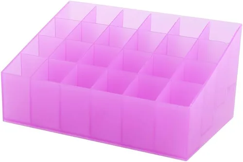 Miniatura 7 de Organizador de lápiz labial, 24 rejillas, organizador de maquillaje de lápiz labial, soporte para lápiz labial, organizador de brillo de labios