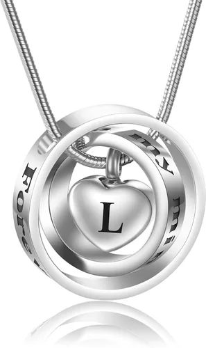 Urn Necklace for Ashes for Women Ring Urn Necklaces Cross Cremation Jewelry Heart Necklace for Ashes Cremation Jewlery for Ashes for Men Memorial