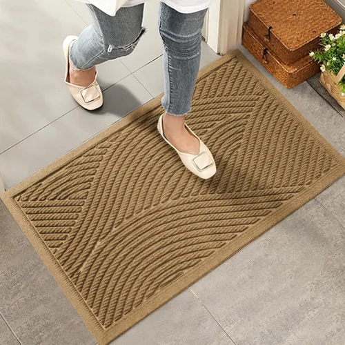 Miniatura 19 de HIYARD Tapete resistente para puerta delantera, absorbente, resistente a la suciedad y a la suciedad, para interiores y exteriores, resistente a
